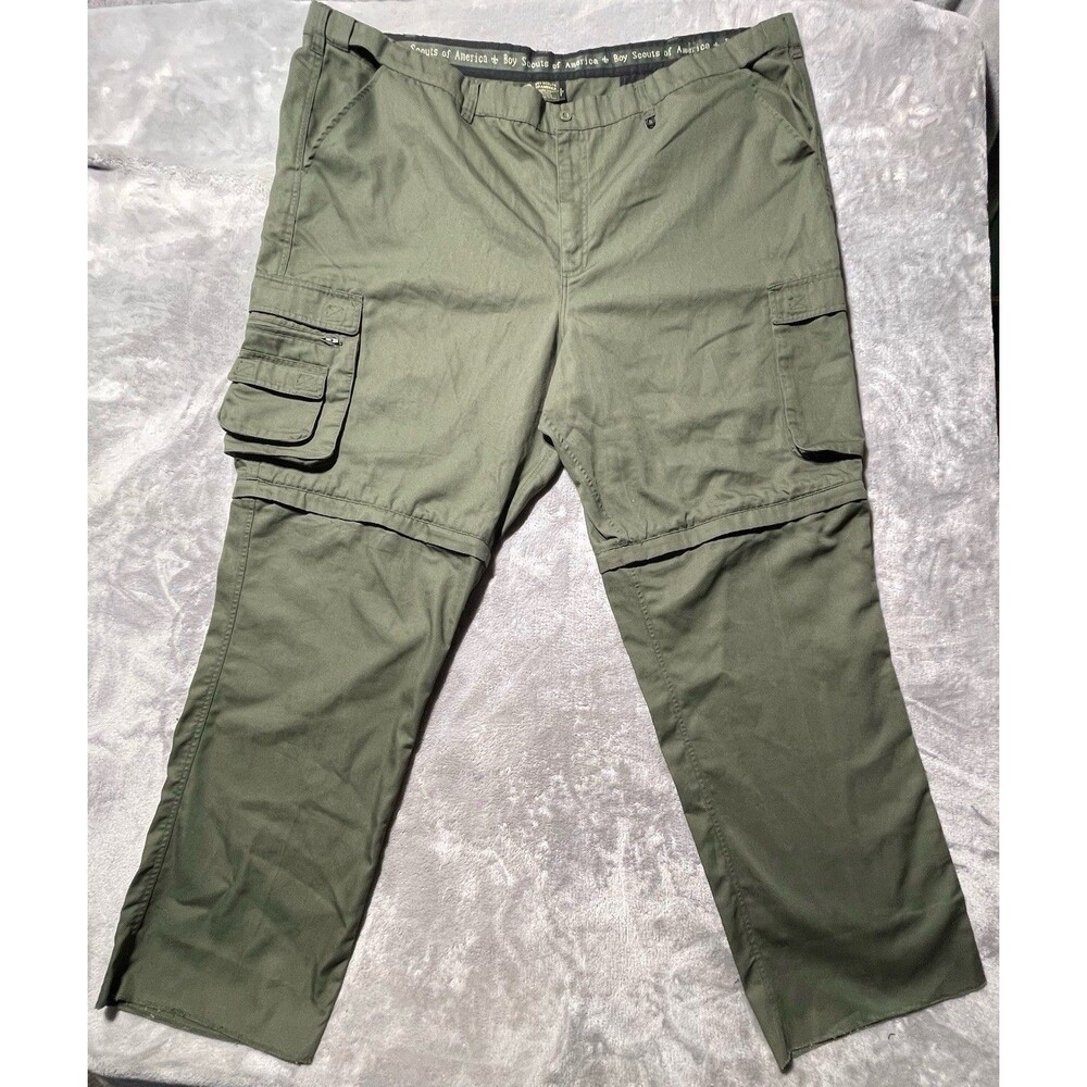 Boy Scouts of America Convertible Uniform Pants/Shorts Men’s Green Classic 54